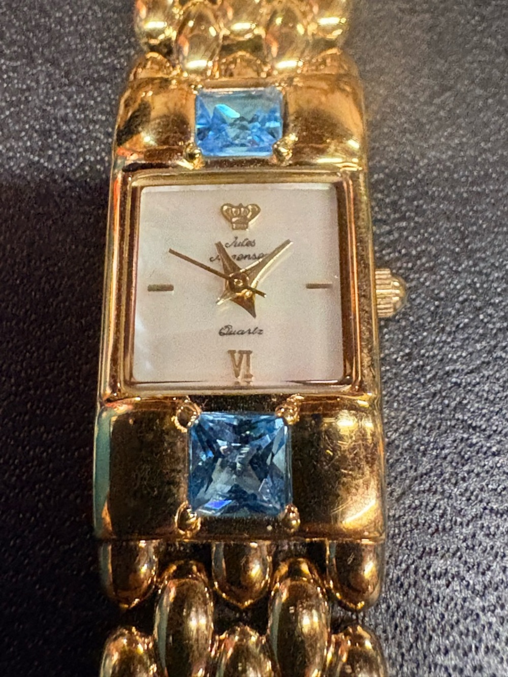 Vintage Jules Jurgensen Blue Topaz Watch